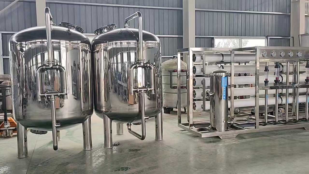 溆浦全不锈钢10T双级反渗透设备饮料厂定制